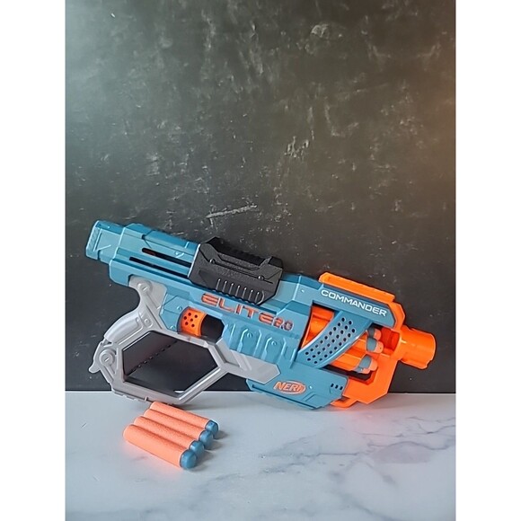 NERF Elite 2.0 E9485 Commander RD-6 Blaster, USED - Picture 2 of 10